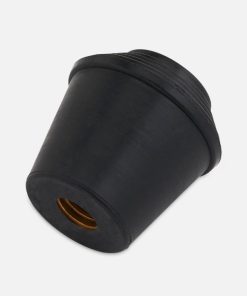 DW Black rubber Threaded Bass Drum Spur Tip