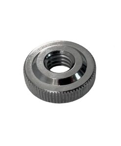 DW Knurled Steel Threaded Spur Nut Chrome