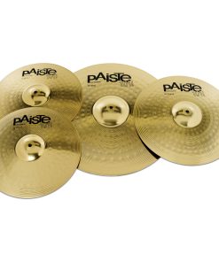 PDP Mainstage Five Piece Drum Kit Complete Pale Rose Showing Paiste Cymbals