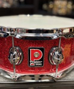 Premier Genista 5.5x14 Inch Birch Snare Drum in Red Sparkle Lacquer
