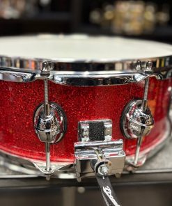 Premier Genista 5.5x14 Inch Birch Snare Drum in Red Sparkle Lacquer Snare Butt