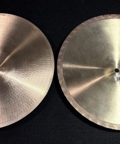 Zildjian Used A 14 in. Mastersound Hi Hat Cymbals 993g T 1397g B 7 Zildjian Used 14 Inch A Mastersound Hi Hat Pair Undersides