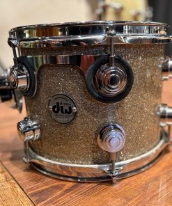 DW Used Collector's Maple 10 Inch Broken Glass Mounted Tom Right Badge