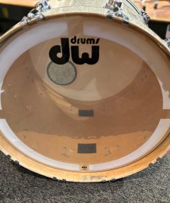 DW Used Collector's Maple Broken Glass 18x22 Bass Drum Batter Side