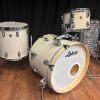 Ludwig Used 3 Piece White Glass Glitter Classic Maple Kit