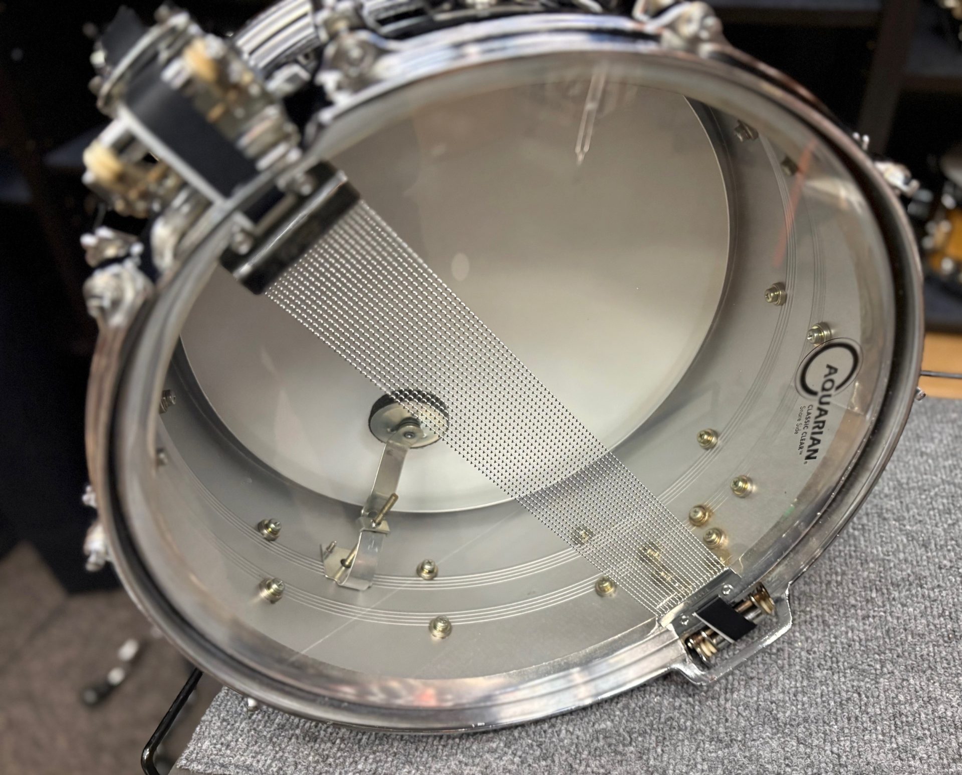 Tama Vintage Imperialstar Mastercraft 6.5x14 MIJ Steel Snare Drum 5 Tama Vintage Imperialstar Mastercraft 6.5x14 Steel Snare Drum Made in Japan Interior