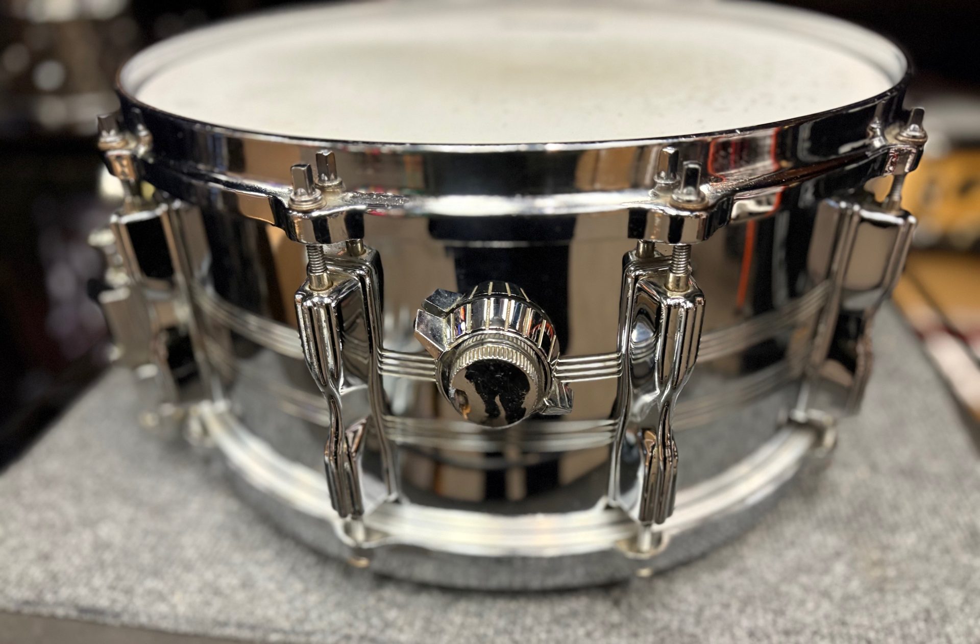 Tama Vintage Imperialstar Mastercraft 6.5x14 MIJ Steel Snare Drum 3 Tama Vintage Imperialstar Mastercraft 6.5x14 Steel Snare Drum Made in Japan One Touch