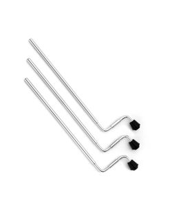 DW Set of Three Chrome Plated Steel 21 Inch Floor Tom Legs