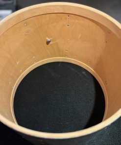 DW Modded Collector's Maple 14 inch Broken Glass Tom Shell Only Interior Alt