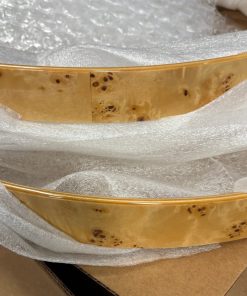 DW Pair of Maple 22 inch Bass Drum Hoops Exotic Mapa Burl
