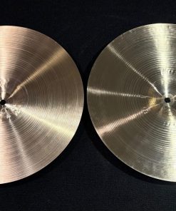 Sabian Neil Peart Paragon 14 in. Hi Hat Pair Trad Finish 1011g T 1451g B 7 Sabian demo Neil Peart Paragon 14 Inch Hi Hat Pair Traditional Finish Undersides