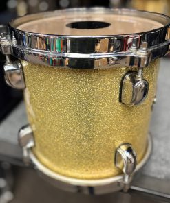 Tama Used Drums Starclassic Performer Birch 8 in. Gold Sparkle Tom 8 Tama Used Starclassic Performer Birch 8 Inch Tom Sparkle Wrap Finish Back